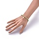 Verre à facettes perles bracelets extensibles BJEW-JB05487-03-4