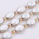 Chapelets de perles en verre opaques EGLA-K013-PL-07H-1