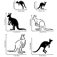 MAYJOYDIY Kangaroo Stencil 11.8