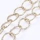 Ensembles de bijoux bracelets et colliers en chaîne de câble texturé en aluminium SJEW-JS01094-03-2