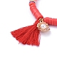 Handmade Polymer Clay Heishi Beads Stretch Bracelets BJEW-JB05088-03-3