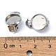 Accessoires de boucles d'oreilles clips à vis en 304 acier inoxydable STAS-Q318-07P-3