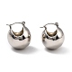 Brass Hoop Earrings EJEW-D273-01P-1