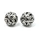 Mixed Shapes Alloy Filigree Hollow Beads TIBEB-X0018-NF-2