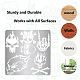 GORGECRAFT 6.3 Inch Skull Metal Stencil Stainless Steel Painting Template Journal Tool for Painting Wood Burning Pyrography and Engraving Home DIY Decoration Art Craft Supplies DIY-WH0238-053-6
