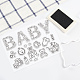 GLOBLELAND Baby Silicone Clear Stamps Baby Toy Transparent Stamps for Birthday Easter Holiday Cards Making DIY Scrapbooking Photo Album Decoration Paper Craft DIY-WH0167-56-616-6