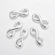 Connettori Infinity Link in lega placcata argento X-TIBE-I009-S-2