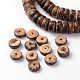 Natural Coconut Shell Rondelle Bead Strands COCB-O001-02-2