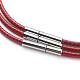Воском хлопковый шнур ожерелье материалы MAK-G003-07-3