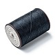 ラウンドワックスポリエステル糸ストリング  マイクロマクラメコード  ツイストコード  革縫い用  ミッドナイトブルー  0.65mm  約87.48ヤード（80m）/ロール YC-D004-02D-055-2