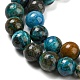 Natural Chrysocolla Beads Strands G-P503-10MM-05-4