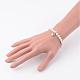 Glass Pearl Stretch Bracelets BJEW-JB02430-02-3