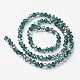 Electroplate Transparent Glass Beads Strands EGLA-A034-T2mm-M15-2