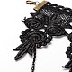 Gothic Retro Hollow Lace Flower Collar Necklaces NJEW-JL129-5