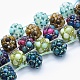 Brins de perles tissées d'agate naturelle G-G765-21-1