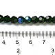 Chapelets de perles en verre transparent électrolytique EGLA-A035-T6mm-L10-4