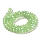 Chapelets de perles en verre électroplaqué d'imitation jade GLAA-F029-J4mm-C01-2