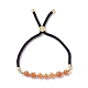 Synthetic & Natural Mixed Stone Beads Slider Bracelets Set BJEW-JB07290-3
