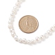 Collana di perle naturali con perline con chiusura in ottone per le donne NJEW-JN04057-3