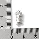 925 застежка-когти из стерлингового серебра с родиевым покрытием STER-D003-59C-P-3