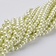 Chapelets de perles en verre nacré HY-6D-B04-3