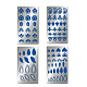 Fingerinspire 4 pz 4 stile elemento mandela personalizzato 304 stampini per fustelle in acciaio inossidabile DIY-FG0002-11-4