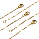 5Pcs 304 Stainless Steel Cable Chain Necklaces Set for Men Women MAK-YW0002-02P-3