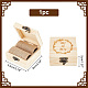 Boîtes de rangement carrées en bois pour bagues CON-WH0086-062-2