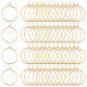 UNICRAFTALE About 100pcs Golden Wine Glass Ring 15mm Stainless Steel Hoop Earring Hypoallergenic Wine Glass Charms Rings Bead Earring Hoops for Jewelry Making STAS-UN0045-57-1