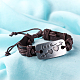 Bracelets de cordon en cuir à la mode unisexe BJEW-BB15581-B-8