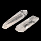 天然石クオーツクリスタルビッグサイズペンダントトップ  水晶  多面カット  長方形チャーム  60.5~68x13~20x13~17.5mm  穴：2mm G-M408-B01-2