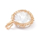 Ciondoli di perle keshi con perle barocche naturali PALLOY-JF00930-4