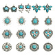 18Pcs 9 Style Tibetan Style Alloy Pendants FIND-TA0003-76-1