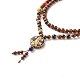 Будда плоские круглые подвески индонеиса ожерелье NJEW-JN03746-1