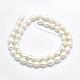 Fili di perle di perle d'acqua dolce coltivate naturali PEAR-I003-07-01-2