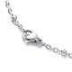 304 collier pendentif en acier inoxydable pour fille femme NJEW-JN04280-02-5