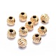 Perles ondulées fourrées d'or jaune KK-L183-034A-1