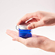 50gの空のペットプラスチック詰め替えクリームジャー  ポータブル化粧品容器  アルミネジキャップ付き  ブルー  4.95x4.8cm 容量：50g MRMJ-WH0054-03B-4
