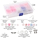 Kit per fare orecchini rosa fai da te DIY-FS0004-78-5