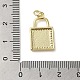 Pendentifs avec zircon cubiques à micro-pavés en laiton KK-Q808-36G-3