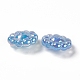 Uv placage acrylique perles européennes PACR-M003-05-4