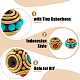 SUPERFINDINGS 12Pcs 6 Style Handmade Indonesia Beads KK-FH0006-82-4