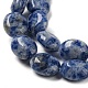 Natürliche blaue Fleck Jaspis Perlen Stränge G-M420-D08-01-4