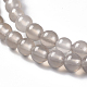 Natural Gray Agate Bead Strands G-R193-12-4mm-3