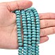 1 chapelet de perles en turquoise rondelle synthétique X-TURQ-G109-8x5mm-06-4