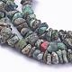 Brins de perles turquoises africaines naturelles (jaspe) G-S314-20-3