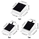 PandaHall 3 Sizes Pendant Earring Display Stand Ring Display Base Jewelry Organizer Holder Acrylic Ring Showcase with Black/White Padding for Jewelry Necklace Shop Trade Countertop Show ODIS-PH0001-39-4