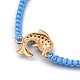 Bracelets réglables de perles tressées avec cordon en nylon BJEW-JB05394-01-3
