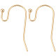 Beebeecraft 150Pcs Brass Earring Hook KK-BBC0008-30-1