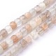 Chapelets de perles de sunstone naturelle naturelles G-F619-31-1